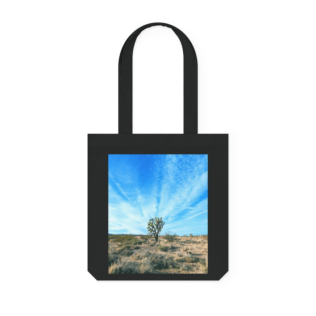 Woven Tote Bag, Joshua Tree at the Wee Thump Joshua Tree Wilderness, Nevada