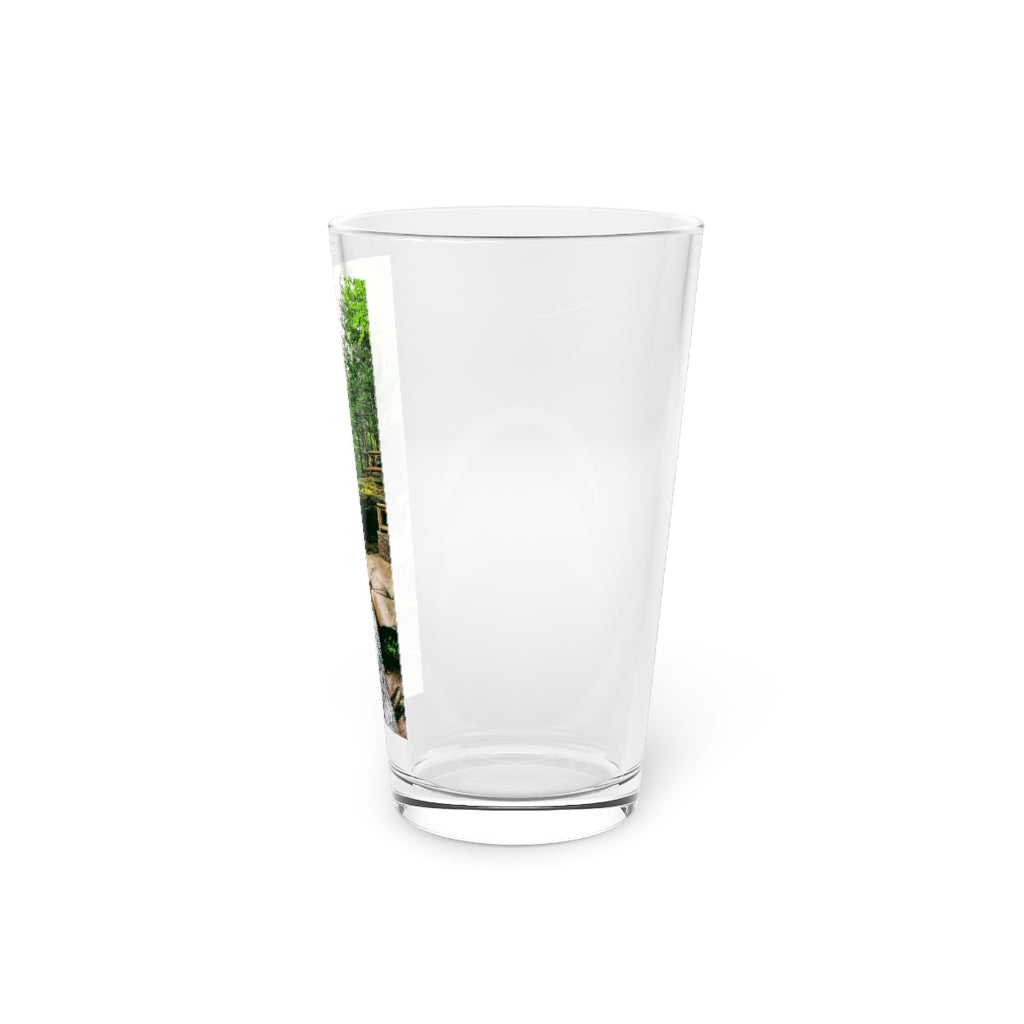 Pint Glass, 16oz Sabbaday Falls