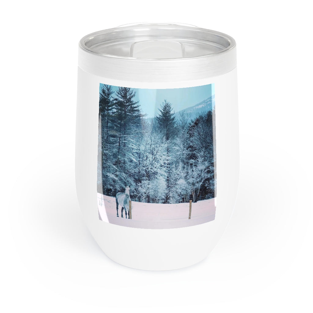 Chill Wine Tumbler, Horse Farm, Conway, New Hampshire