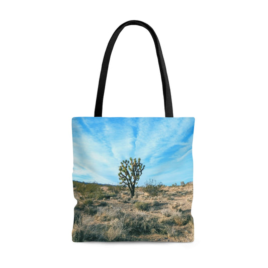 AOP Tote Bag, Joshua Tree at the Wee Thump Joshua Tree Wilderness, Nevada