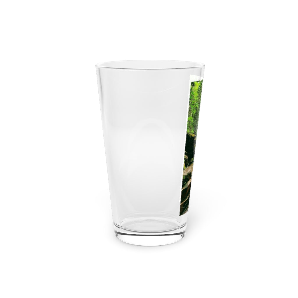 Pint Glass, 16oz Sabbaday Falls