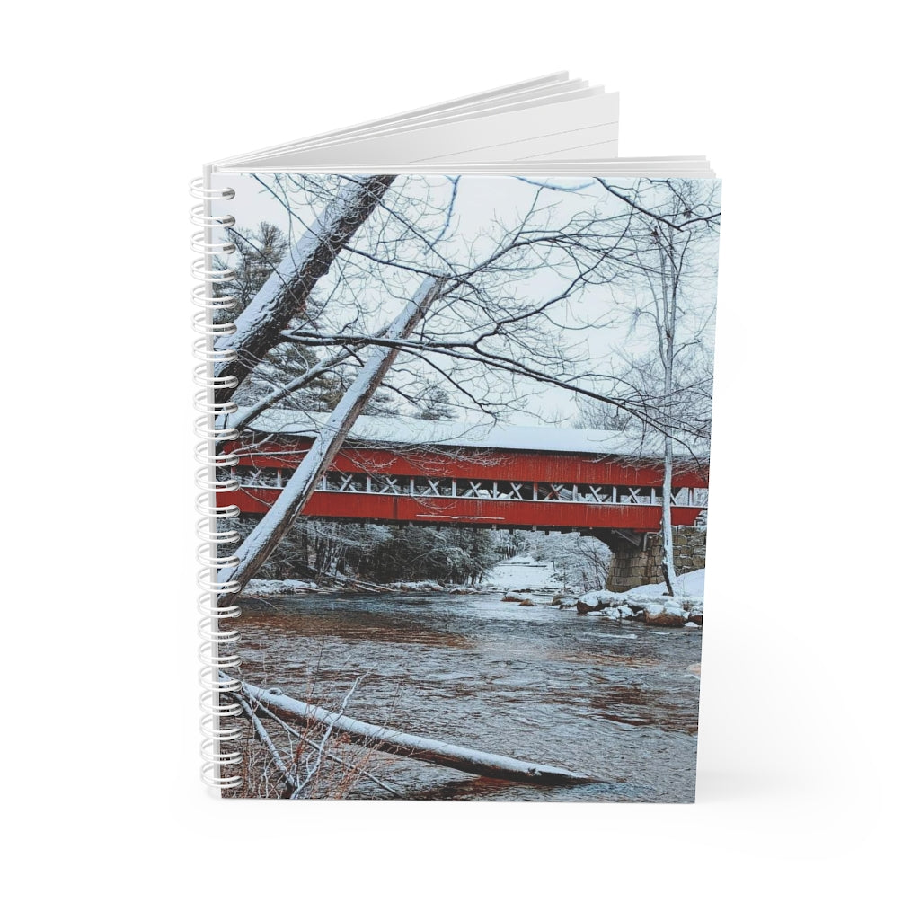 Spiral Notebook Wooden Bridge Conway New Hampshire