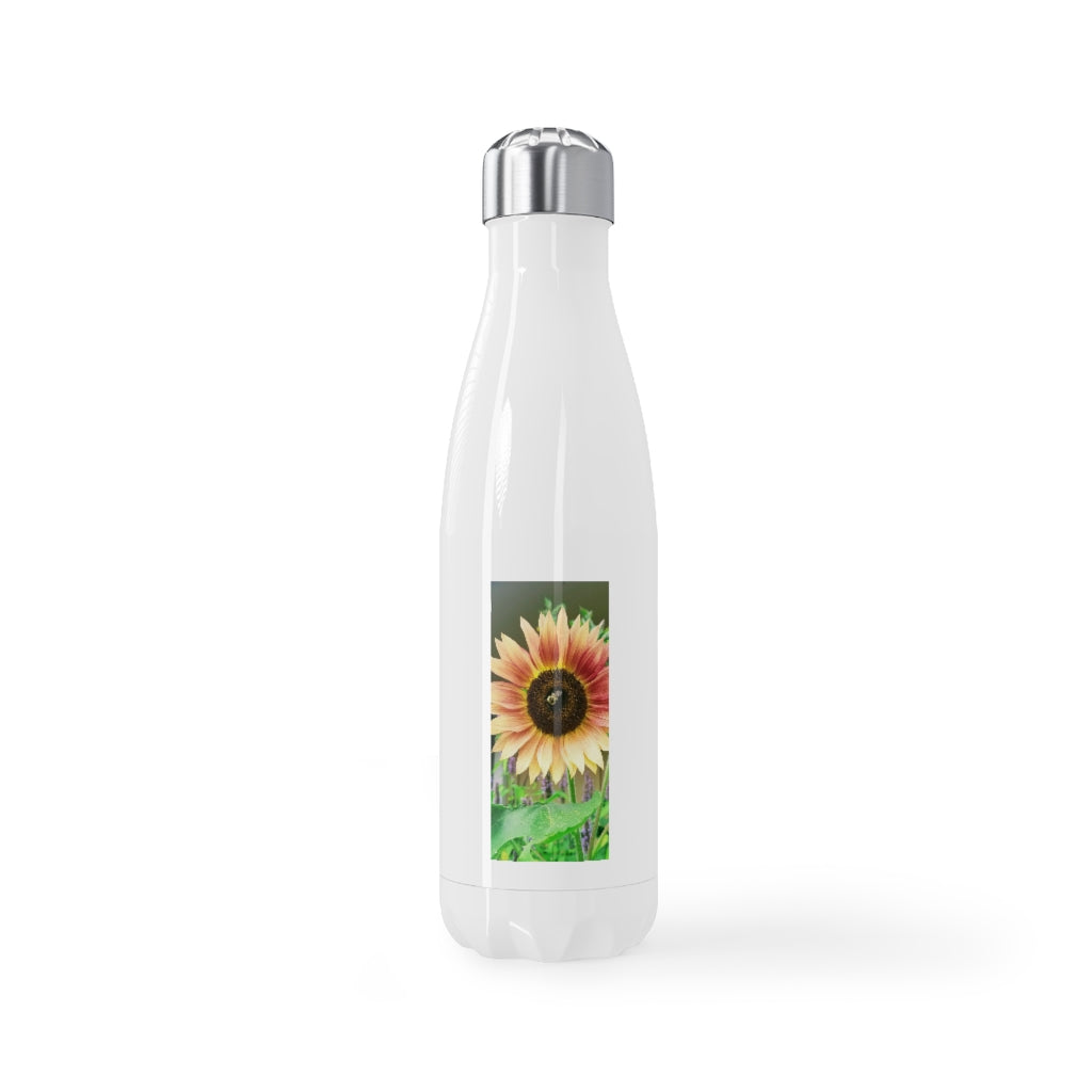 Stainless Steel Water Bottle, 17oz Sunflower with Bee