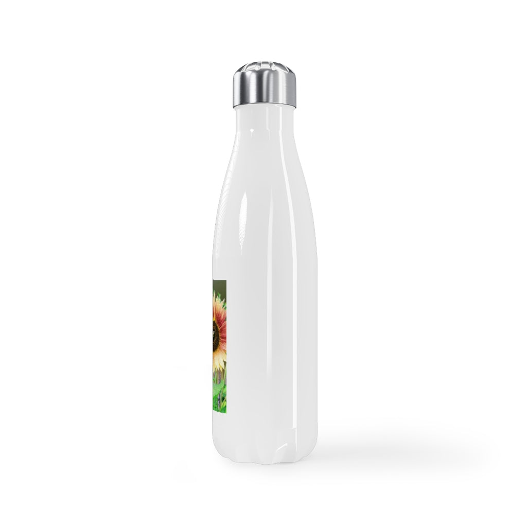 Stainless Steel Water Bottle, 17oz Sunflower with Bee